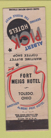 Matchbook Cover - Fort Meigs Hotel Toledo OH WEAR
