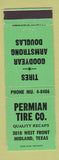 Matchbook Cover - Permian Tire Goodyear Douglas Armstrong Midland TX