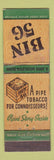 Matchbook Cover - Bin 56 Tobacco John Middleton