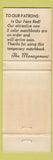 Matchbook Cover - Holiday Inn Bradford PA