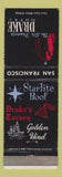 Matchbook Cover - Sir Francis Drake Hotel San Francisco CA