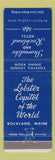 Matchbook Cover - Thorndike and Rockland Hotel Rockland ME