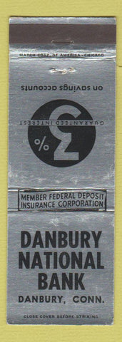 Matchbook Cover - Danbury National Bank CT