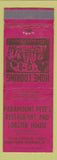 Matchbook Cover - Paramount Pete's Restaurant Saratoga Springs NY