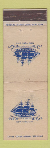 Matchbook Cover - India House New York City Federal