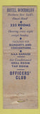 Matchbook Cover - Hotel Woodruff Watertown NY WORN