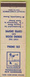 Matchbook Cover - The Tavern Petersborough NH