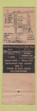 Matchbook Cover - John Milton Hotels Dewitt NY