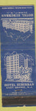 Matchbook Cover - Hotel Suburban Summit NJ East Orange WEAR