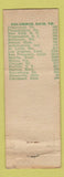 Matchbook Cover - Far Hills Motel Restaurant Zanesville OH WORN