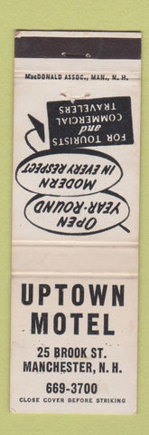 Matchbook Cover - Uptown Motel Manchester NH