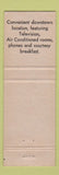 Matchbook Cover - Uptown Motel Manchester NH