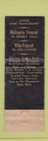 Matchbook Cover - Frascati Inn Los Angeles CA WEAR