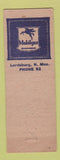 Matchbook Cover - Lone Star Courts Lordsburg NM German Shepherd Mobil oil gas