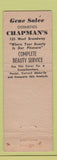 Matchbook Cover - Chapman's Studio Salon Long Beach CA