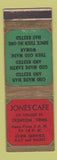 Matchbook Cover - Jones Cafe Trenton TN WEAR