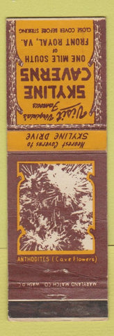 Matchbook Cover - Skyline Caverns Front Royal VA