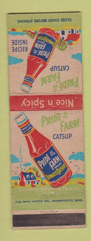 Matchbook Cover - Pride of the Farm Catsup