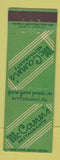 Matchbook Cover - McCann's Restaurants Pittsburgh PA WEAR