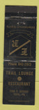 Matchbook Cover - Trail Lounge Restaurant York PA WEAR