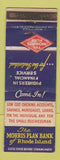 Matchbook Cover - Morris Plan Bank RI WEAR