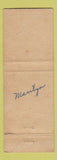 Matchbook Cover - Ross Colville's Standard oil gas Hotel Macon MO