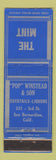 Matchbook Cover - The Mint Pop Winstead San Bernardino CA