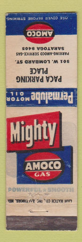 Matchbook Cover - Amoco oil gas Paca Parking Place WEAR