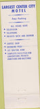 Matchbook Cover - Lombardy Motel Atlantic City NJ