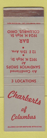 Matchbook Cover - Charberts of Columbus OH