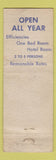 Matchbook Cover - Seagate Apartments Pompano Beach CA