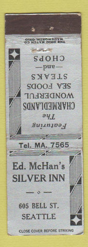 Matchbook Cover - Ed McHan's Silver Inn Seattle WA