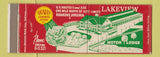 Matchbook Cover - Lakeview Motor Lodge Roanoke VA Quality Courts Full Length