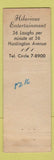 Matchbook Cover - Showbar Boston MA WEAR Full Length