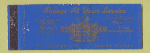 Matchbook Cover - Buffalo Shoe Repair NY Full Length