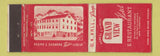 Matchbook Cover - Grand View Hotel Restaurant Carlisle PA