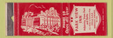 Matchbook Cover - Park View Inn Berkeley Springs WV POOR STRIKER