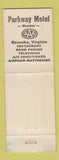 Matchbook Cover - Parkway Motel Roanoke VA