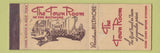 Matchbook Cover - The Town Room Providence Biltmore Hotel RI