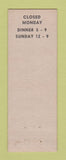 Matchbook Cover - Brick Oven Restaurant Howard RI
