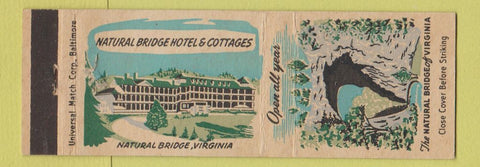 Matchbook Cover - Natural Bridge Hotel Cottages VA