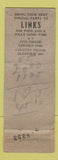 Matchbook Cover - Links Restaurant Glenview IL WEAR