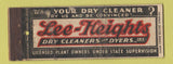 Matchbook Cover - Leo Heights Dry Cleaning WORN