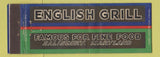 Matchbook Cover - English Grill Salisbury MD Full Length
