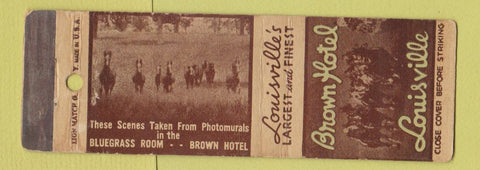 Matchbook Cover - Brown Hotel Louisville KY WEAR