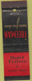 Matchbook Cover - Freeman men's shoes Alpine TX
