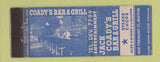 Matchbook Cover - Jack Coady's Bar Grill Boston MA Federal WEAR