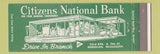 Matchbook Cover - Citizens National Bank Meridian MS Full Length