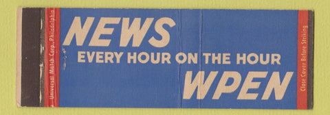 Matchbook Cover - WPEN Radio Philadelphia PA Full Length