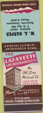 Matchbook Cover - Lafayette Life Insurance Nashville TN